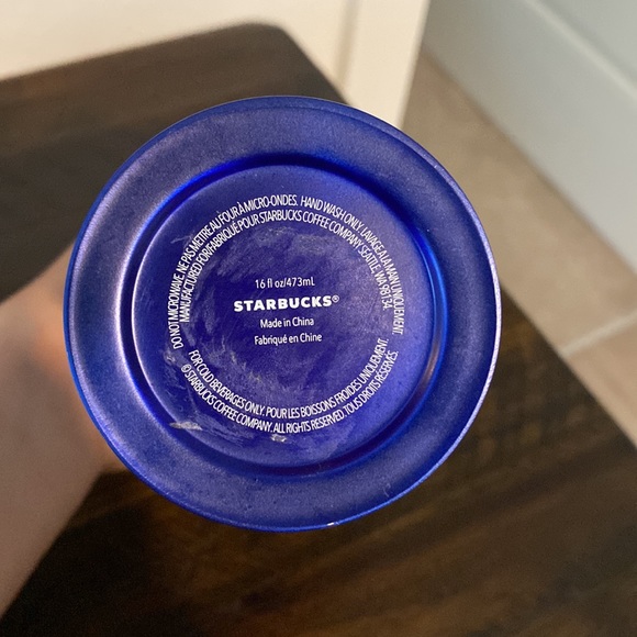 Ombré Blue 16oz Starbucks Cup - Picture 3 of 4